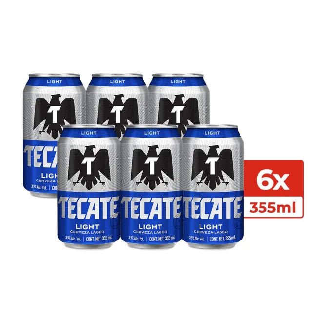 Seis Tecate Light Lata 355 ML